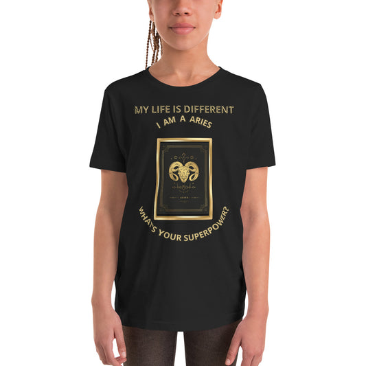 I AM A Aries Youth Short Sleeve T-Shirt